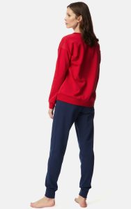 WOMEN'S RED LOVE DANCE SWEATSHIRT PAJAMAS MINERVA