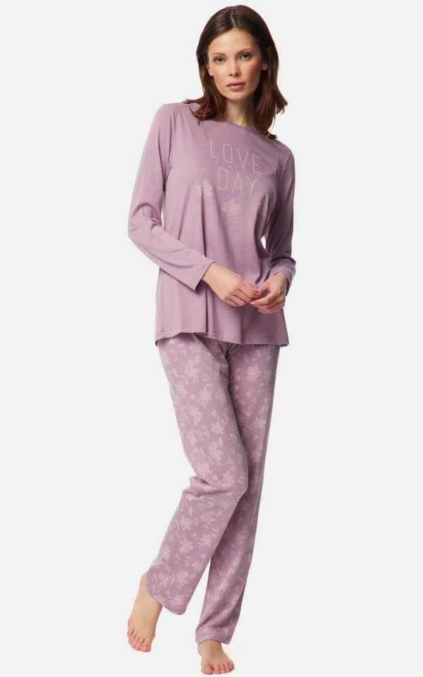 WOMEN'S DARK VIOLET PAJAMAS WISH MINERVA