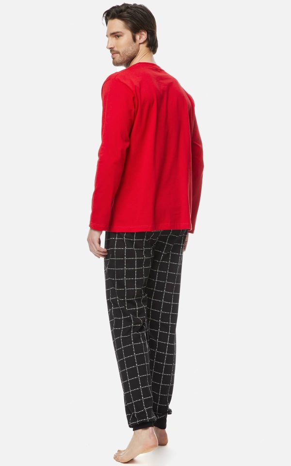 MEN'S RED PAJAMAS NAP KING MINERVA